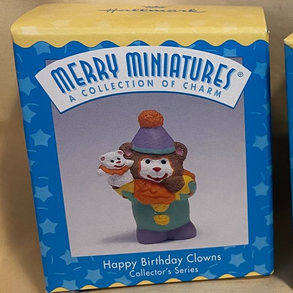 Happy Birthday Clowns - Set of 2 Merry Miniatures - Picture 3 of 3